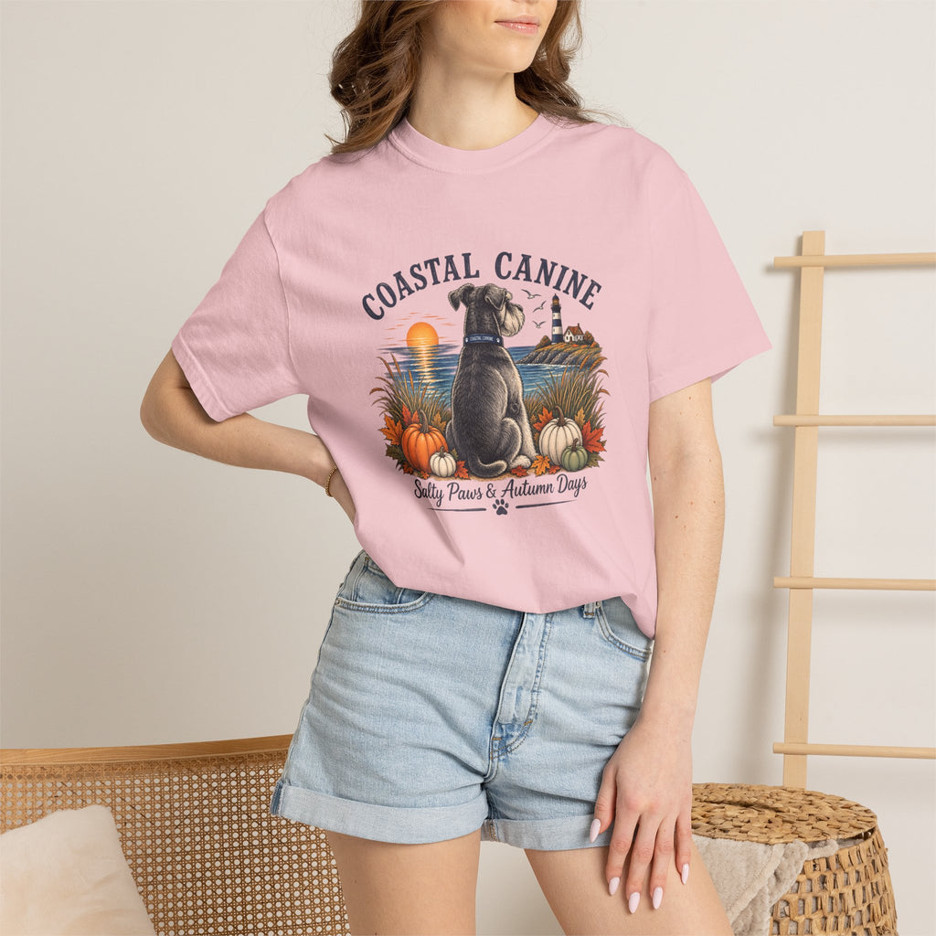 Coastal Canine T-Shirt — Salty Paws & Autumn Days Beach Dog Tee