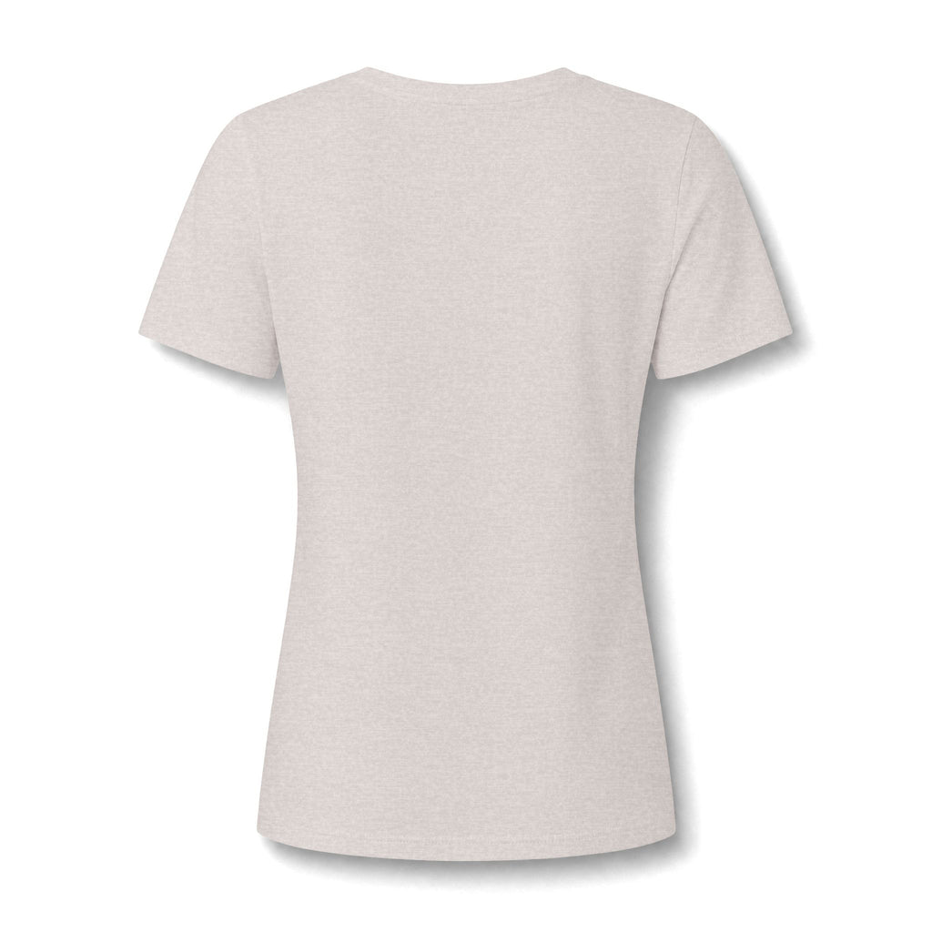 Coastal Dog Mom V-Neck Tee — Beachy Paw Print Women’s Shirt