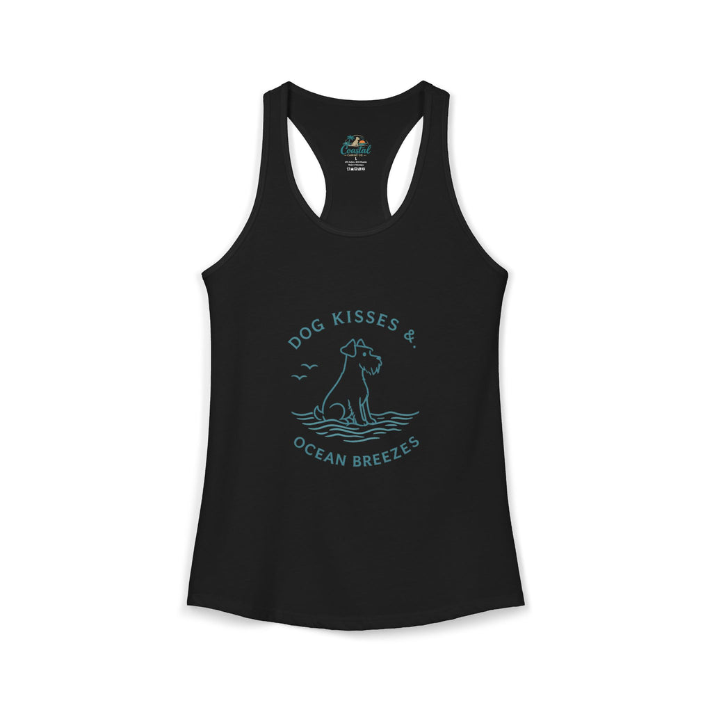 Dog Kisses & Ocean Breezes-Women's Racerback Tank