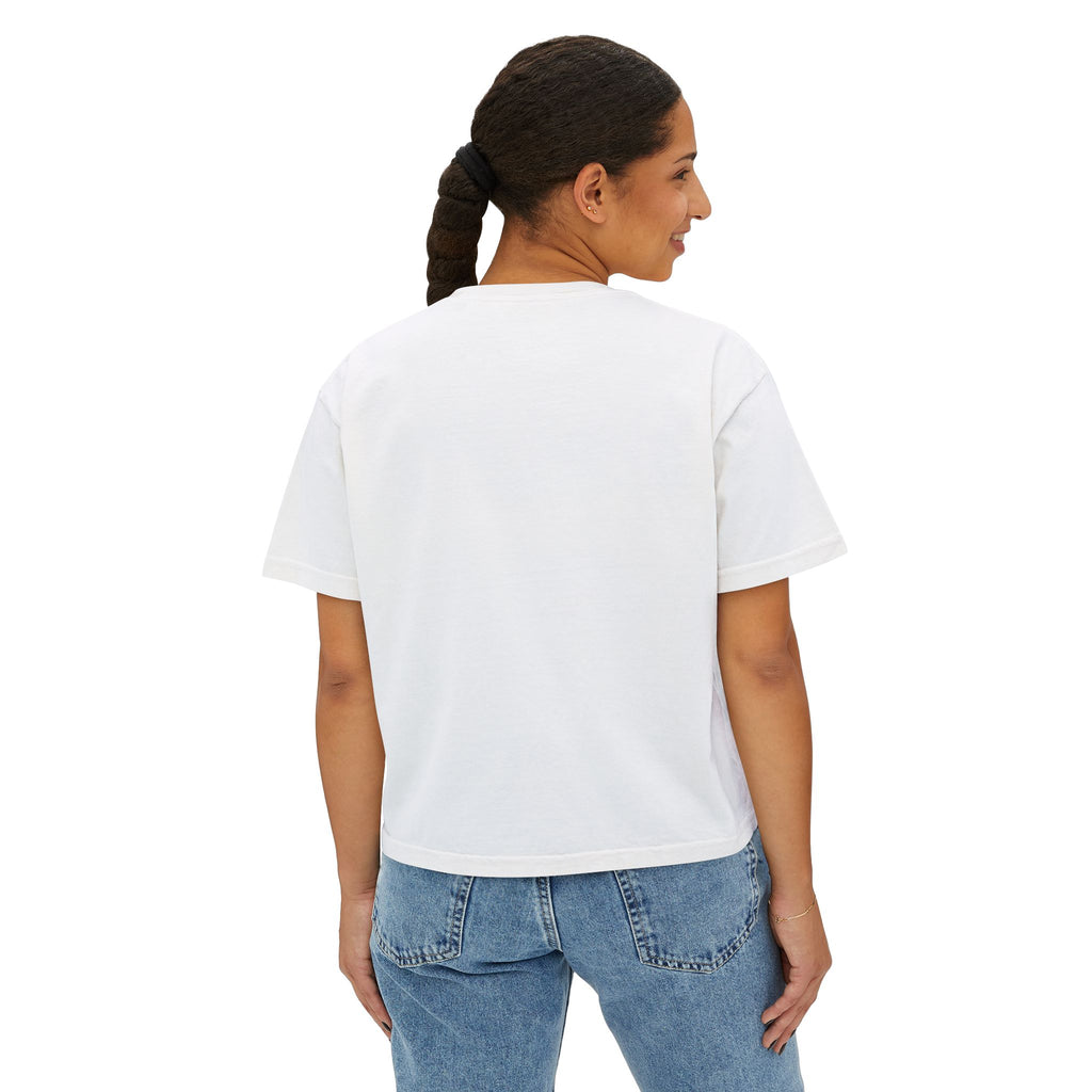Salty Air, Dog Hair Boxy Tee — Women’s Beach Dog T-Shirt