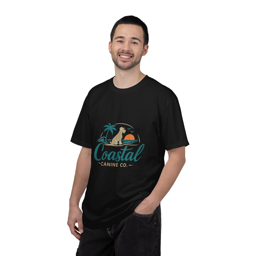 Coastal Canine T-Shirt — Beach Dog Sunset Tee