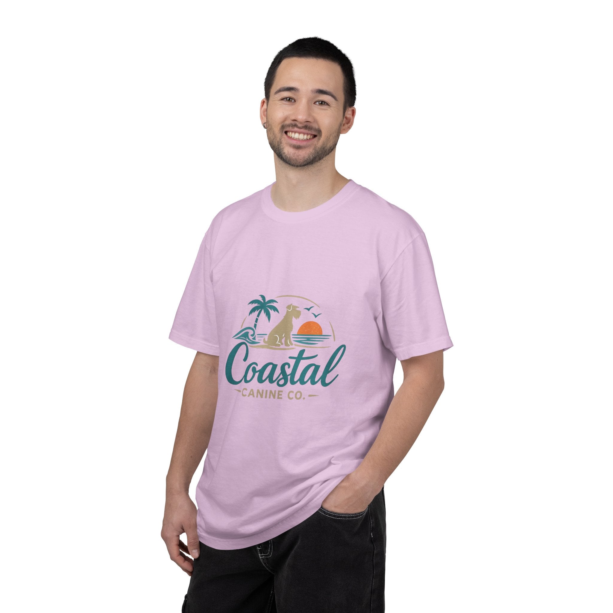 Coastal Canine T-Shirt — Beach Dog Sunset Tee