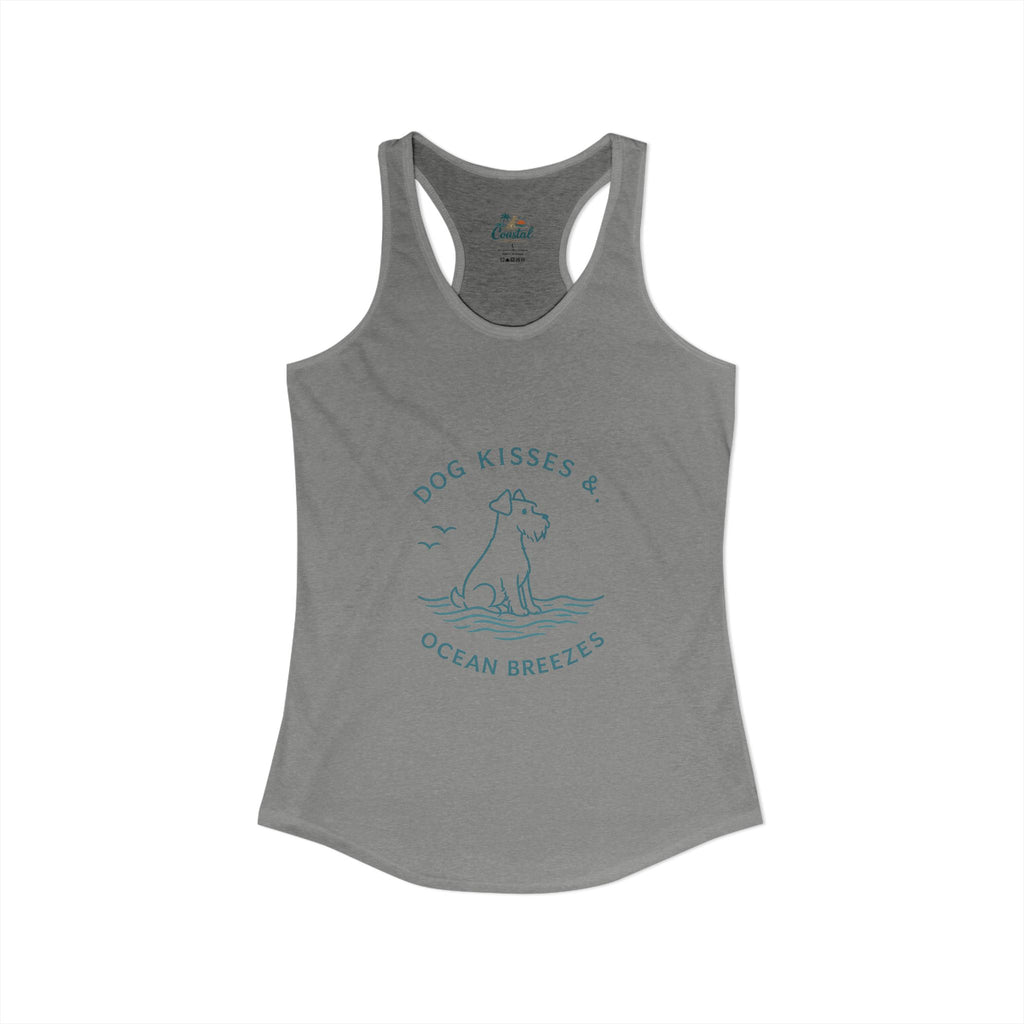 Dog Kisses & Ocean Breezes-Women's Racerback Tank