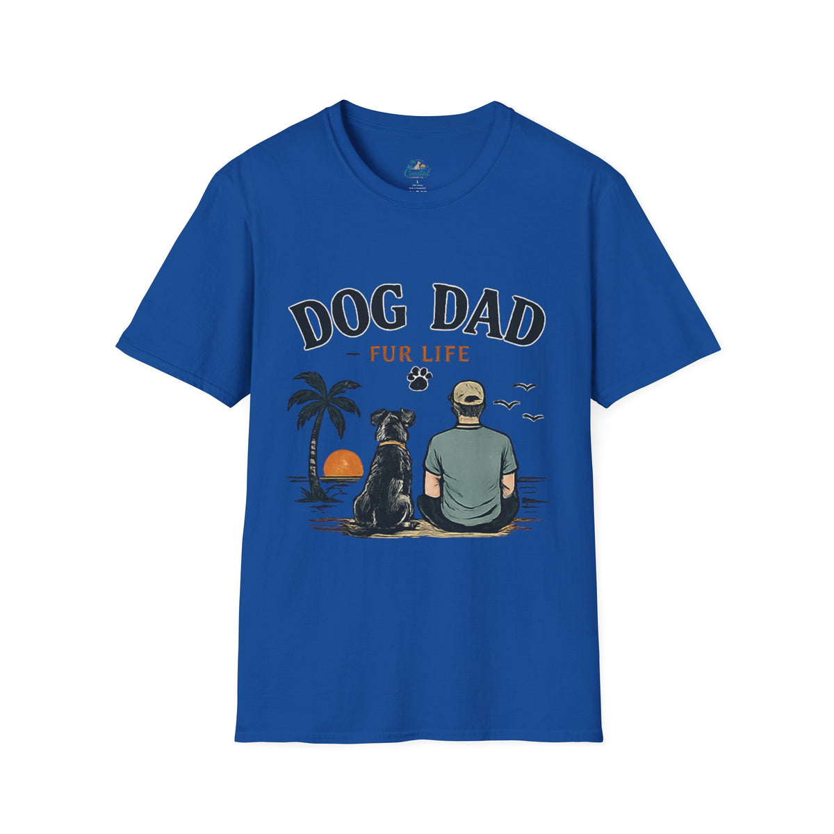 Dog Dad T‑Shirt — "Dog Dad Fur Life" Graphic Tee for Pet Lovers