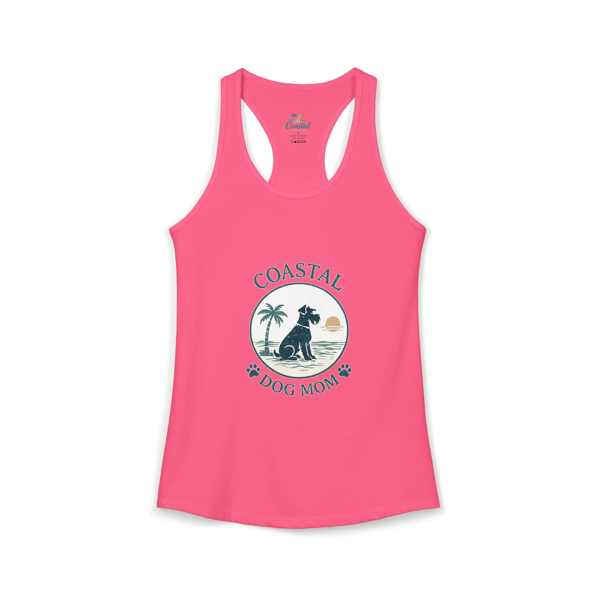 Coastal Dog Mom-Women's Racerback Tank