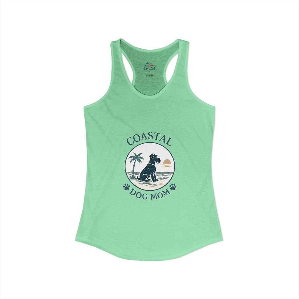 Coastal Dog Mom-Women's Racerback Tank